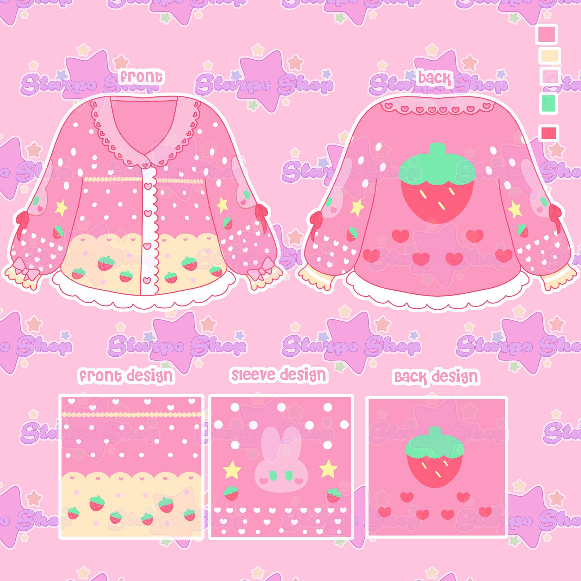 Kawaii Berry Bunny Cardigan PREORDER